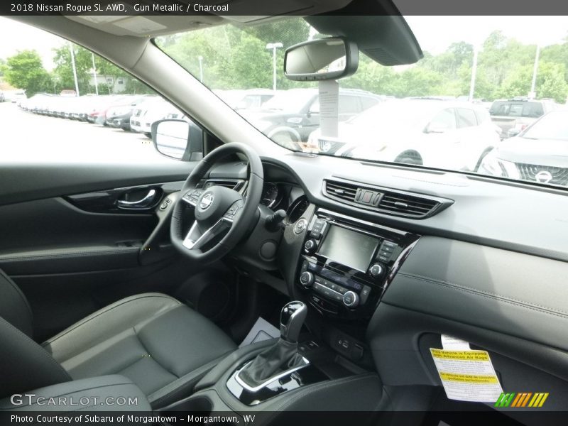 Gun Metallic / Charcoal 2018 Nissan Rogue SL AWD