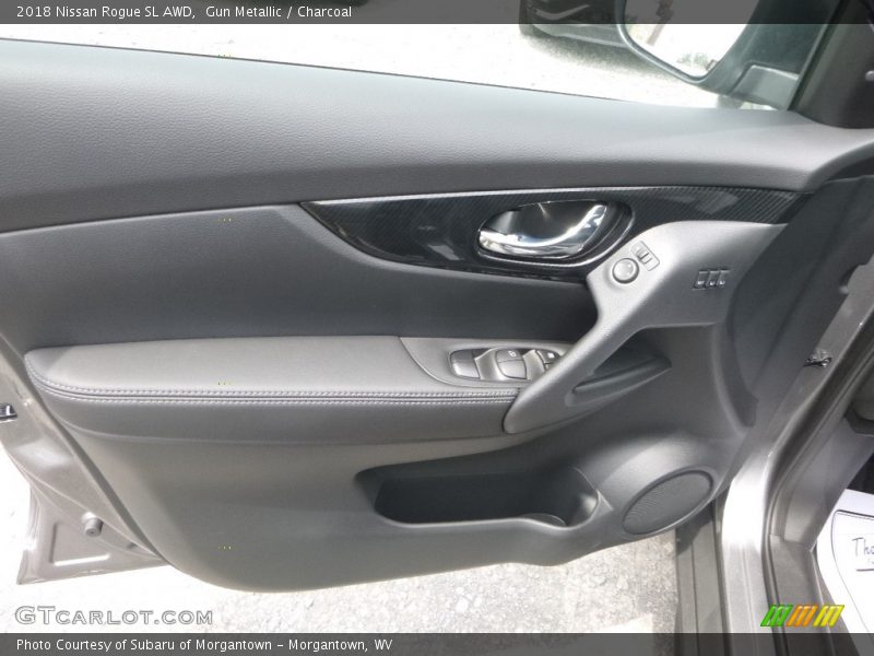 Gun Metallic / Charcoal 2018 Nissan Rogue SL AWD