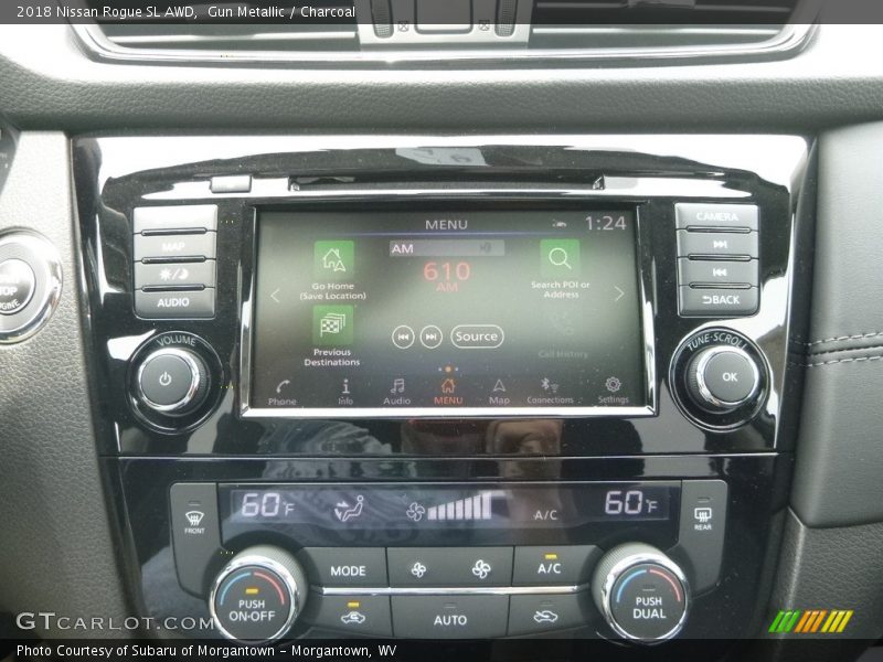 Gun Metallic / Charcoal 2018 Nissan Rogue SL AWD