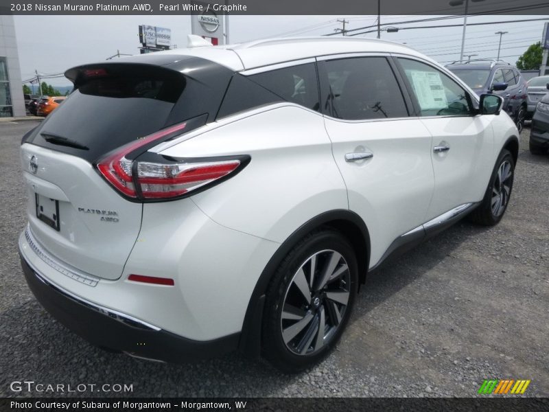 Pearl White / Graphite 2018 Nissan Murano Platinum AWD