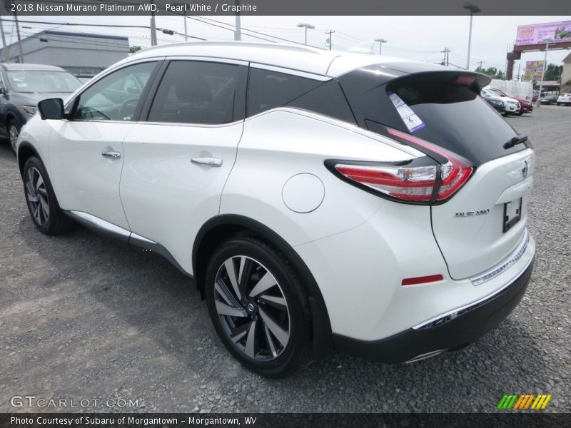 Pearl White / Graphite 2018 Nissan Murano Platinum AWD