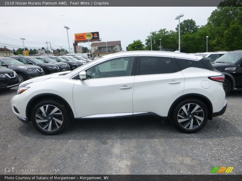 Pearl White / Graphite 2018 Nissan Murano Platinum AWD