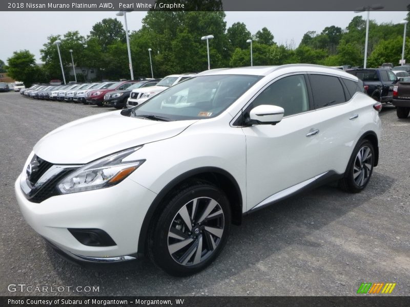 Pearl White / Graphite 2018 Nissan Murano Platinum AWD