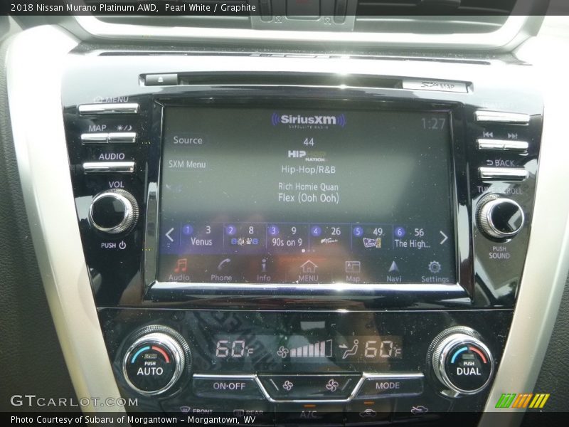 Pearl White / Graphite 2018 Nissan Murano Platinum AWD