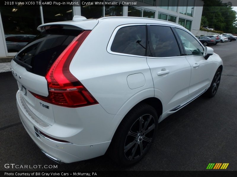 Crystal White Metallic / Charcoal 2018 Volvo XC60 T8 eAWD Plug-in Hybrid