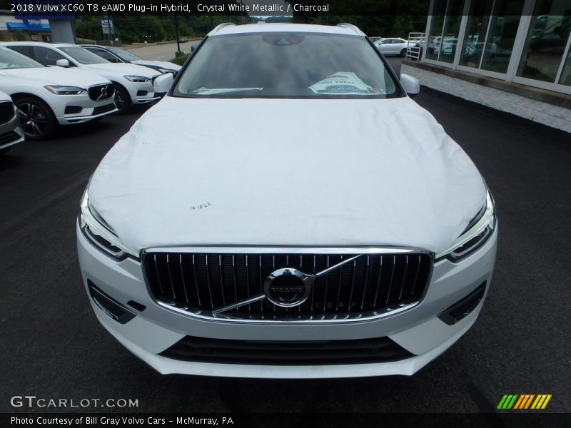 Crystal White Metallic / Charcoal 2018 Volvo XC60 T8 eAWD Plug-in Hybrid