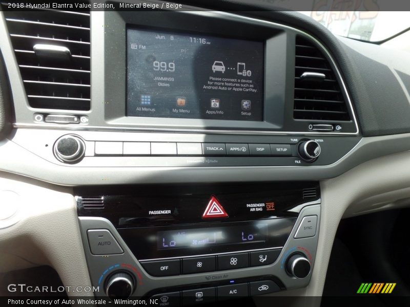 Mineral Beige / Beige 2018 Hyundai Elantra Value Edition