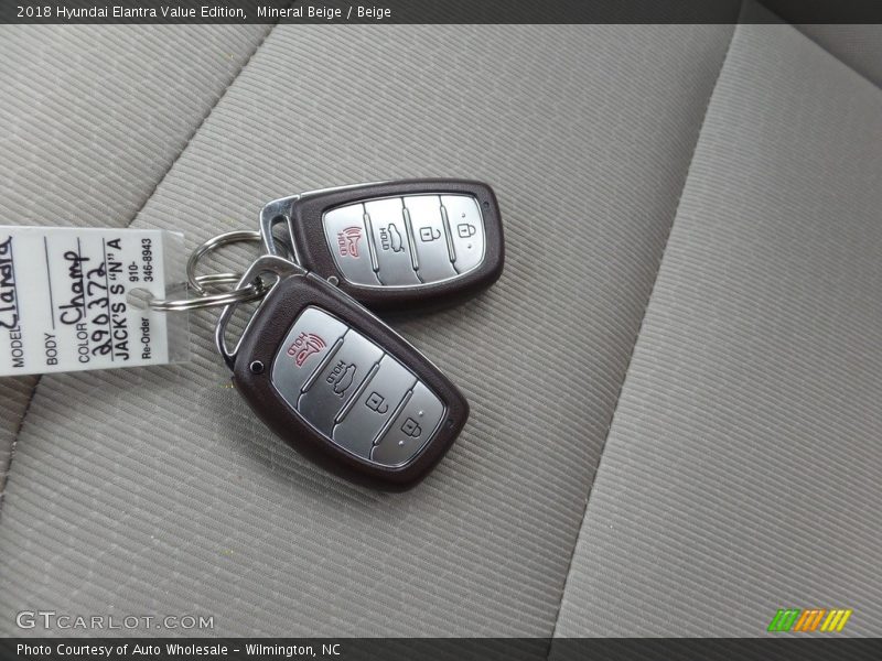 Mineral Beige / Beige 2018 Hyundai Elantra Value Edition