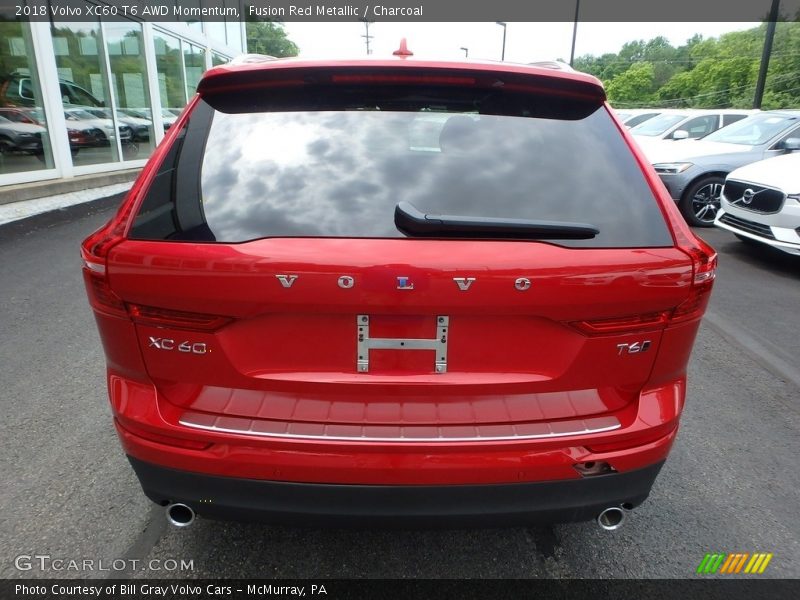 Fusion Red Metallic / Charcoal 2018 Volvo XC60 T6 AWD Momentum