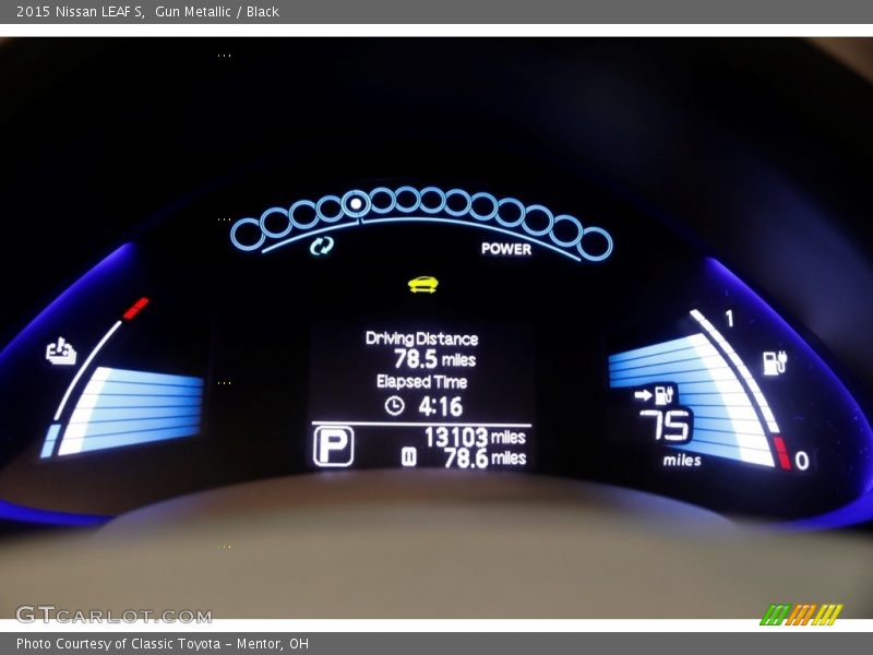 Gun Metallic / Black 2015 Nissan LEAF S