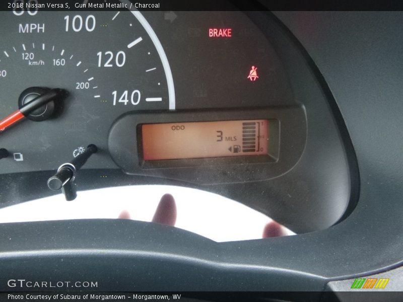Gun Metal Metallic / Charcoal 2018 Nissan Versa S