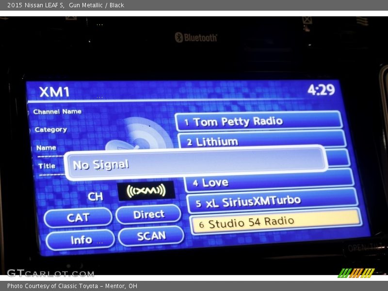 Gun Metallic / Black 2015 Nissan LEAF S