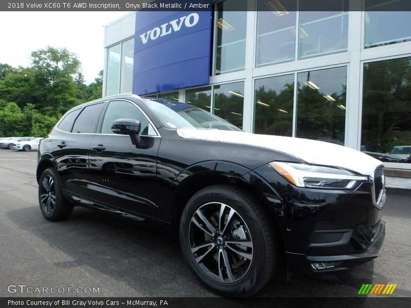 Onyx Black Metallic / Amber 2018 Volvo XC60 T6 AWD Inscription