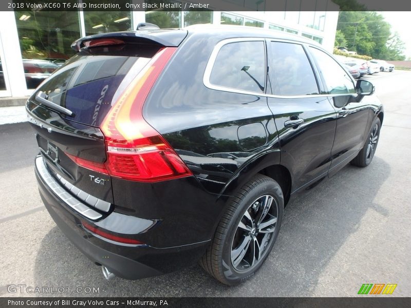 Onyx Black Metallic / Amber 2018 Volvo XC60 T6 AWD Inscription