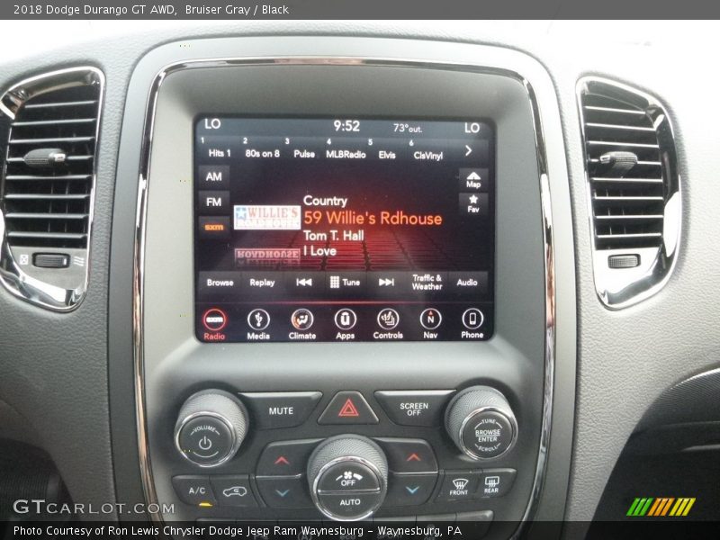Bruiser Gray / Black 2018 Dodge Durango GT AWD