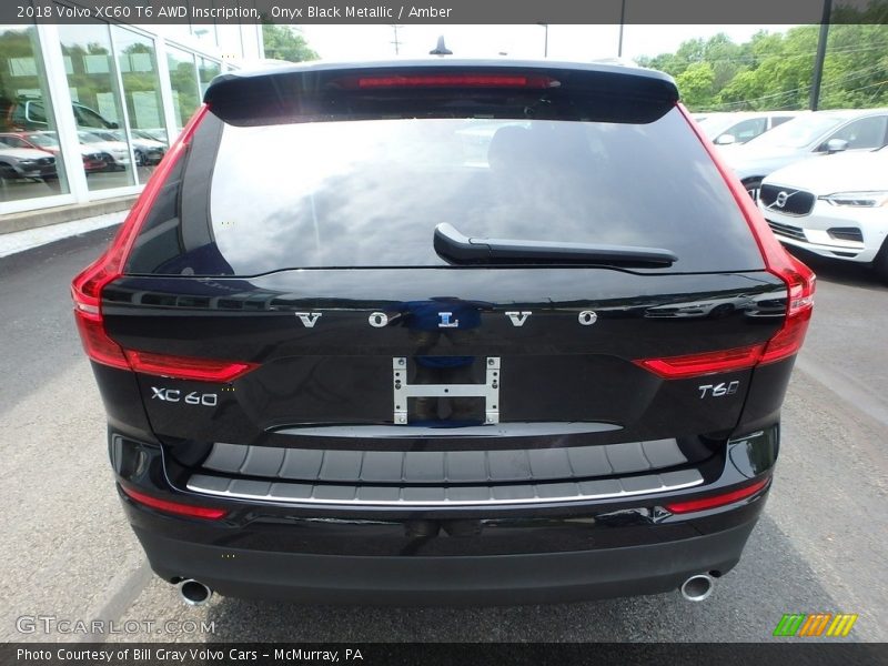 Onyx Black Metallic / Amber 2018 Volvo XC60 T6 AWD Inscription