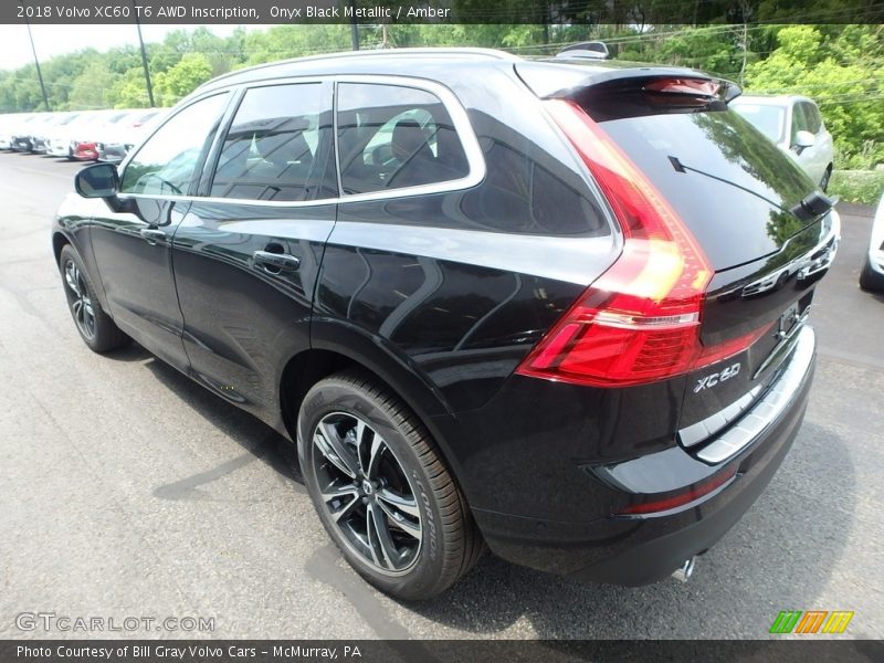 Onyx Black Metallic / Amber 2018 Volvo XC60 T6 AWD Inscription