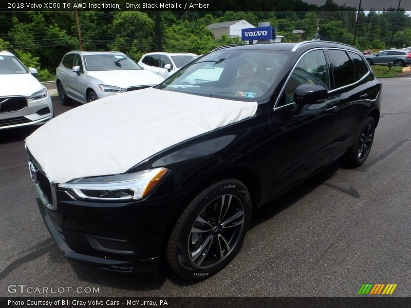 Onyx Black Metallic / Amber 2018 Volvo XC60 T6 AWD Inscription