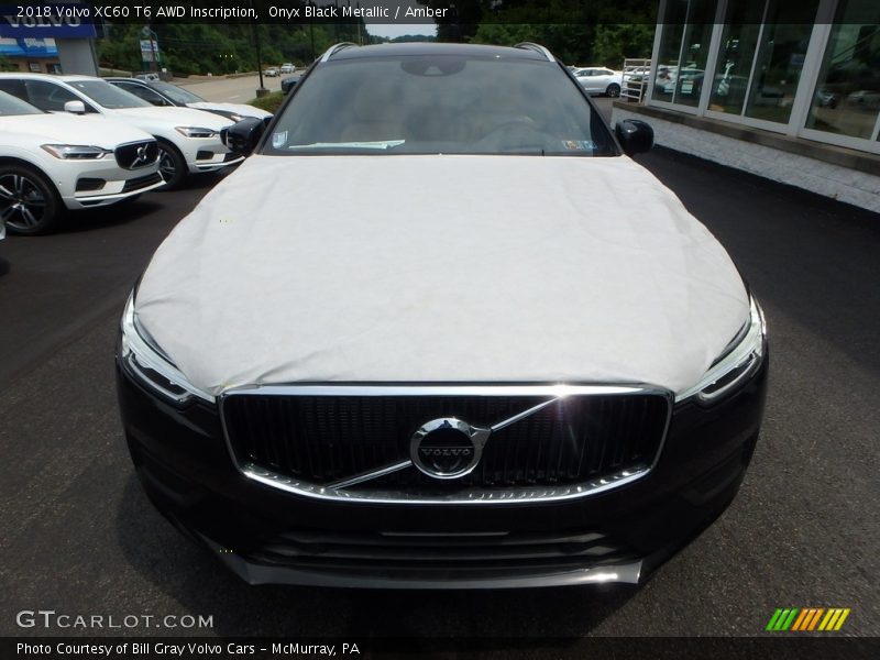 Onyx Black Metallic / Amber 2018 Volvo XC60 T6 AWD Inscription