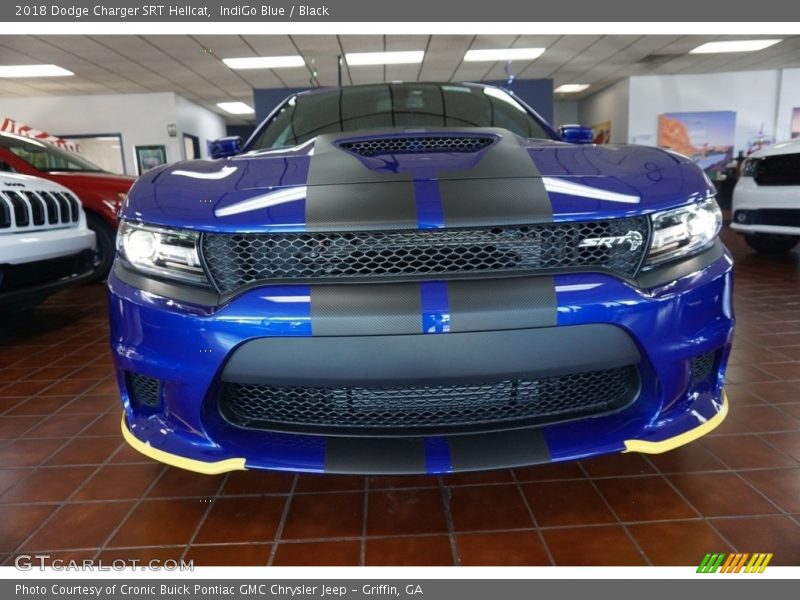 IndiGo Blue / Black 2018 Dodge Charger SRT Hellcat