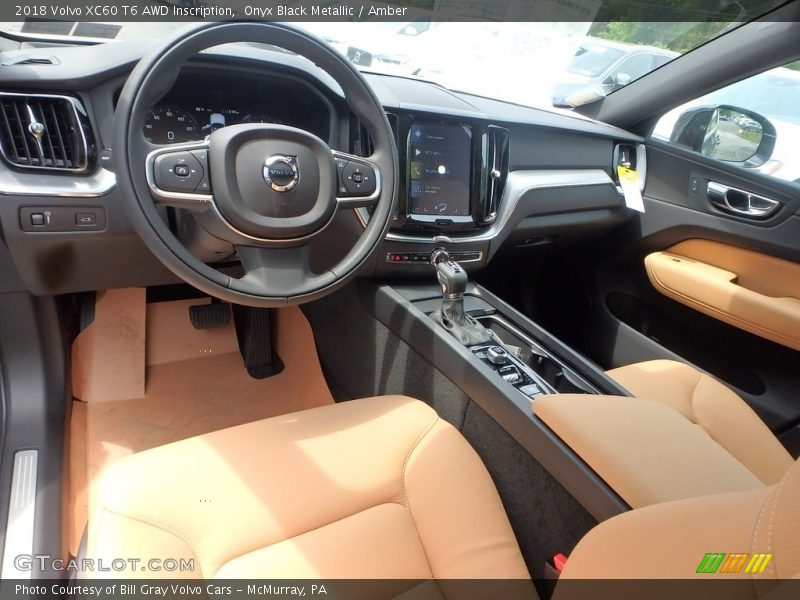Onyx Black Metallic / Amber 2018 Volvo XC60 T6 AWD Inscription