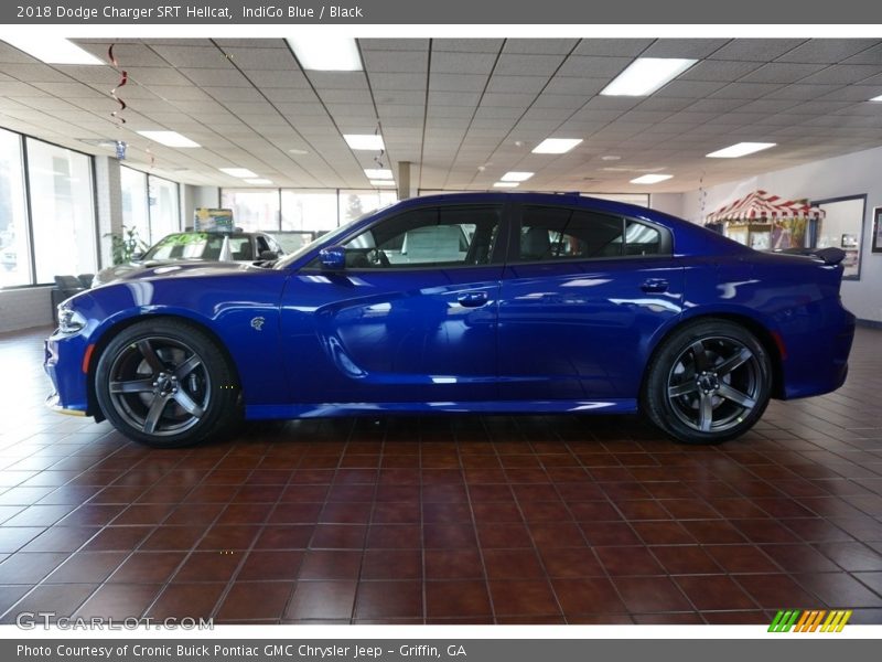 IndiGo Blue / Black 2018 Dodge Charger SRT Hellcat
