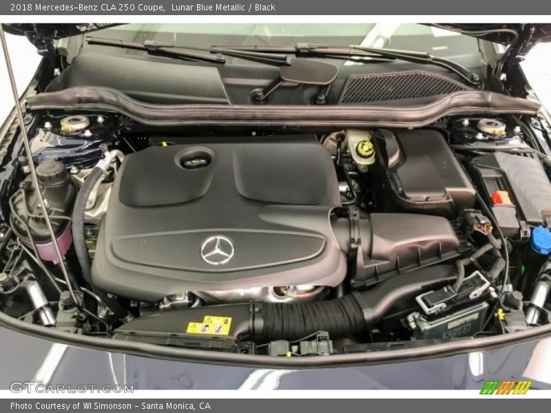 Lunar Blue Metallic / Black 2018 Mercedes-Benz CLA 250 Coupe