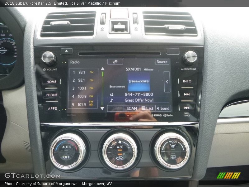 Ice Silver Metallic / Platinum 2018 Subaru Forester 2.5i Limited