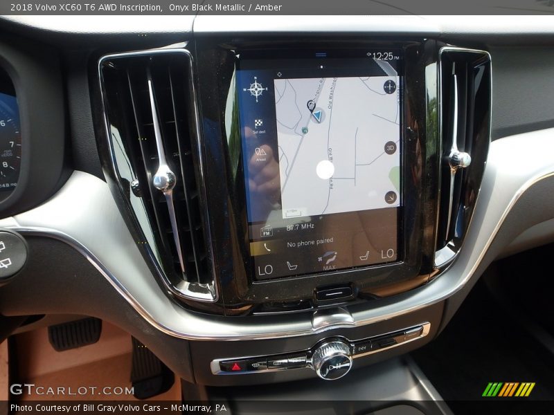 Onyx Black Metallic / Amber 2018 Volvo XC60 T6 AWD Inscription