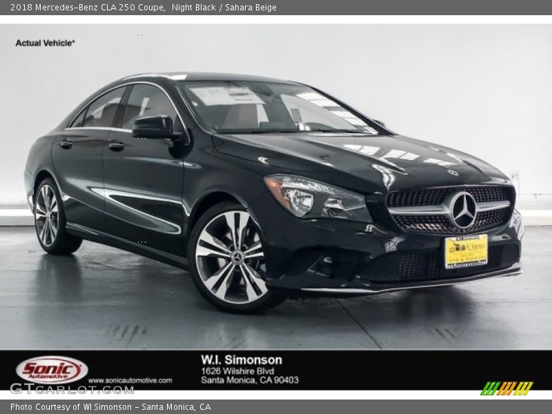 Night Black / Sahara Beige 2018 Mercedes-Benz CLA 250 Coupe