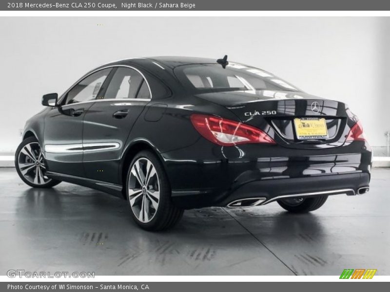 Night Black / Sahara Beige 2018 Mercedes-Benz CLA 250 Coupe