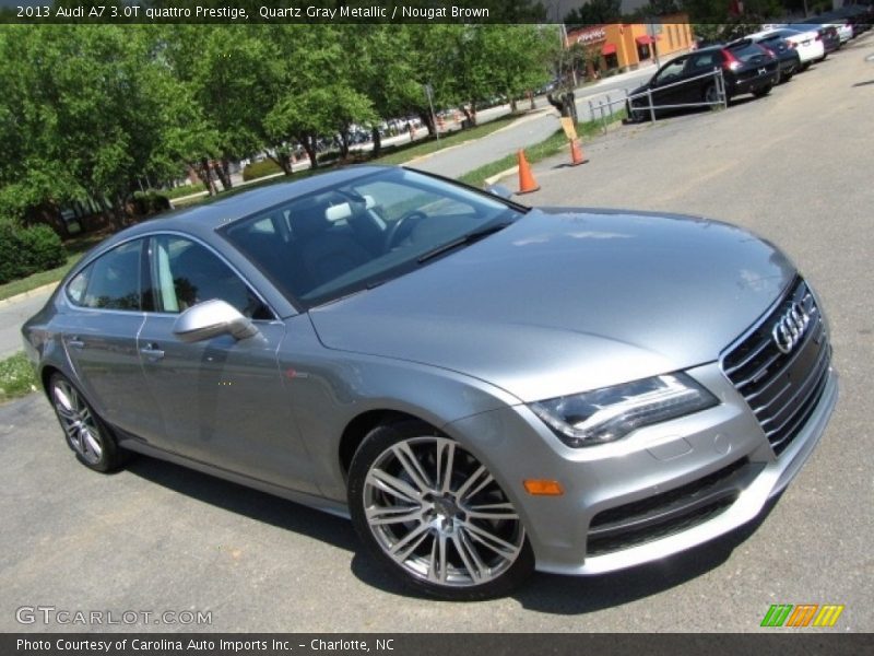 Quartz Gray Metallic / Nougat Brown 2013 Audi A7 3.0T quattro Prestige