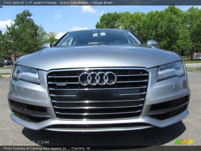 Quartz Gray Metallic / Nougat Brown 2013 Audi A7 3.0T quattro Prestige