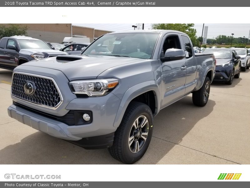 Cement / Graphite w/Gun Metal 2018 Toyota Tacoma TRD Sport Access Cab 4x4
