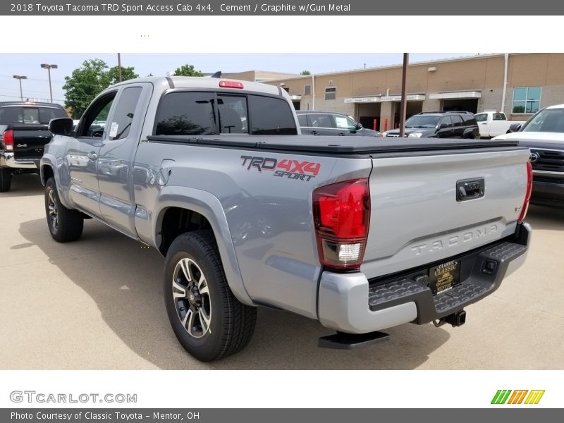 Cement / Graphite w/Gun Metal 2018 Toyota Tacoma TRD Sport Access Cab 4x4