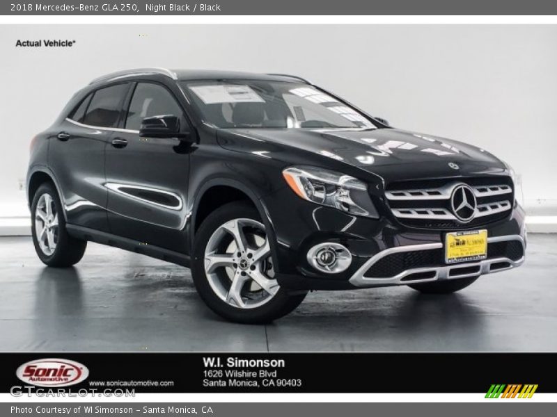 Night Black / Black 2018 Mercedes-Benz GLA 250