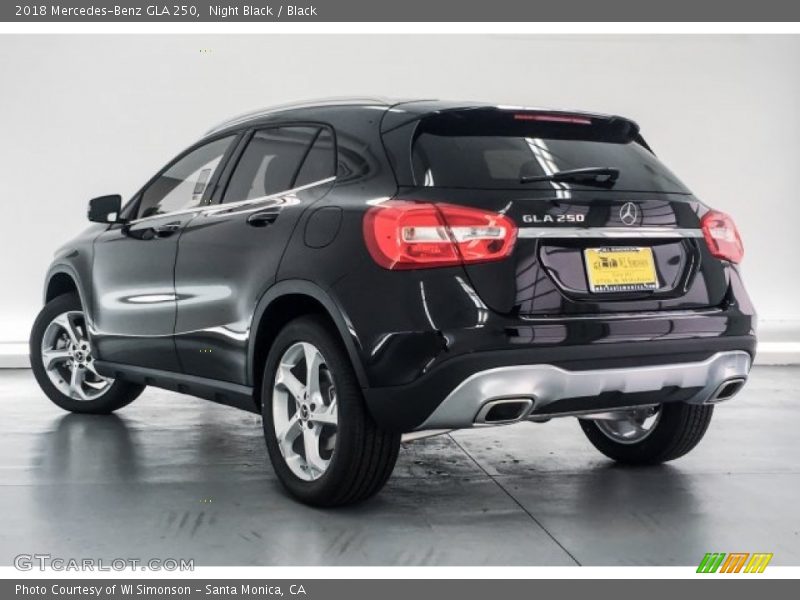 Night Black / Black 2018 Mercedes-Benz GLA 250