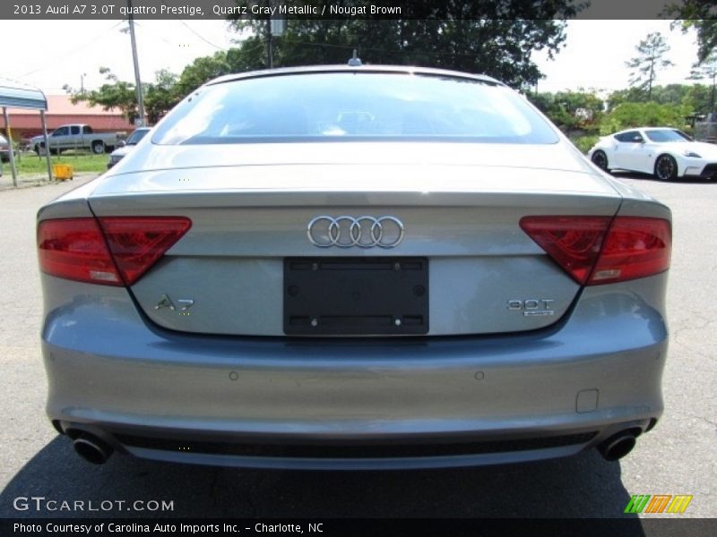 Quartz Gray Metallic / Nougat Brown 2013 Audi A7 3.0T quattro Prestige