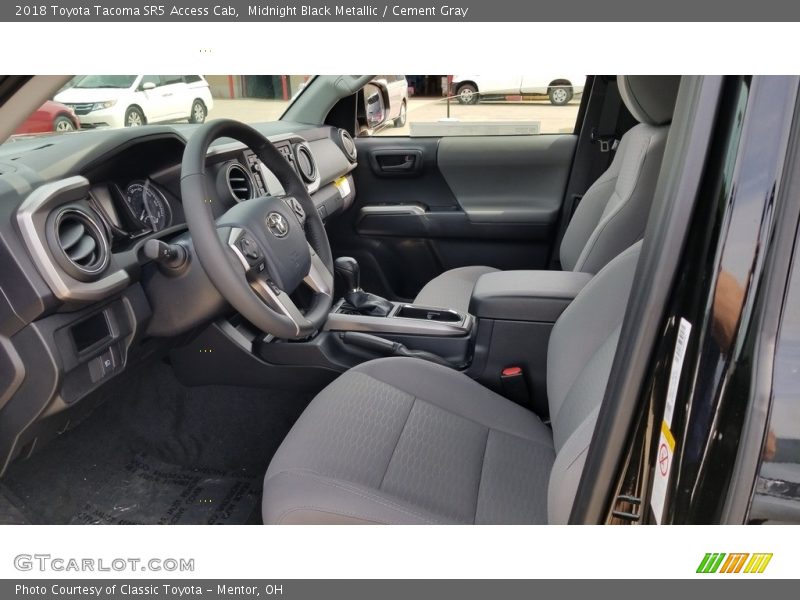 Midnight Black Metallic / Cement Gray 2018 Toyota Tacoma SR5 Access Cab