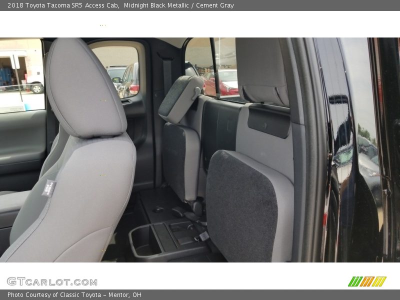 Midnight Black Metallic / Cement Gray 2018 Toyota Tacoma SR5 Access Cab