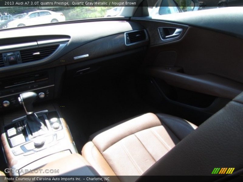 Quartz Gray Metallic / Nougat Brown 2013 Audi A7 3.0T quattro Prestige