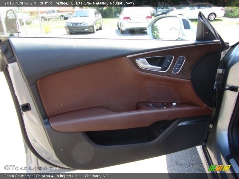 Quartz Gray Metallic / Nougat Brown 2013 Audi A7 3.0T quattro Prestige