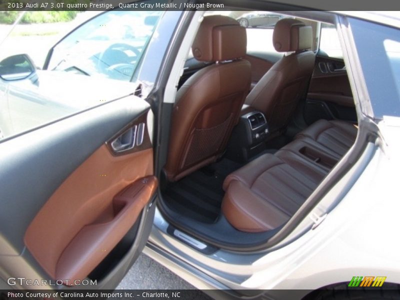 Quartz Gray Metallic / Nougat Brown 2013 Audi A7 3.0T quattro Prestige