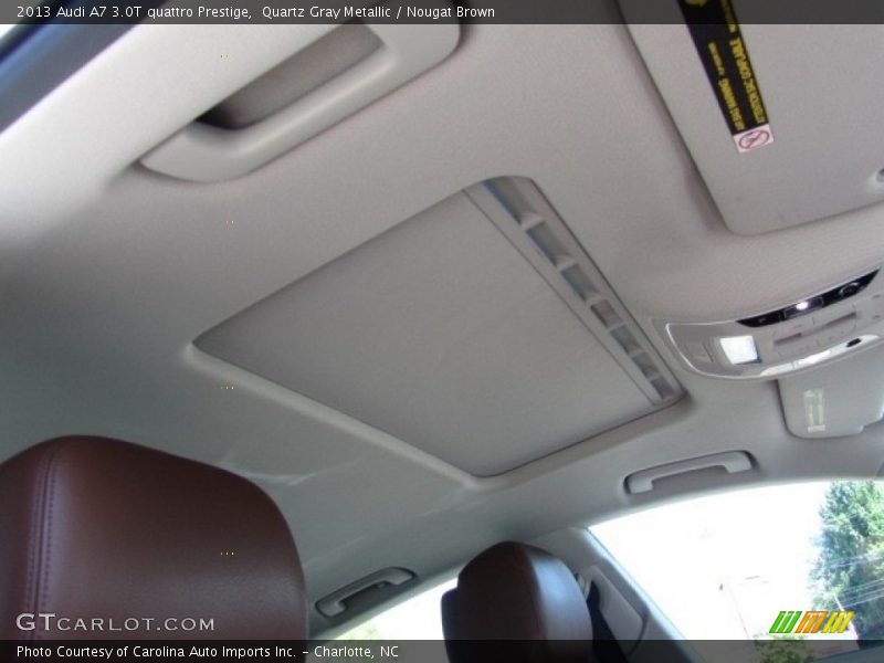 Quartz Gray Metallic / Nougat Brown 2013 Audi A7 3.0T quattro Prestige
