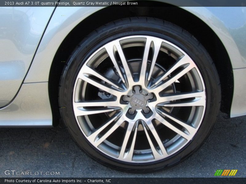 Quartz Gray Metallic / Nougat Brown 2013 Audi A7 3.0T quattro Prestige