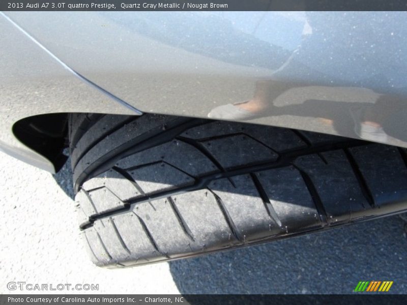 Quartz Gray Metallic / Nougat Brown 2013 Audi A7 3.0T quattro Prestige