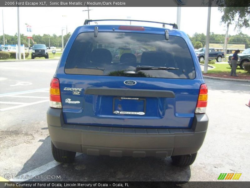 Sonic Blue Metallic / Medium/Dark Pebble 2006 Ford Escape XLT