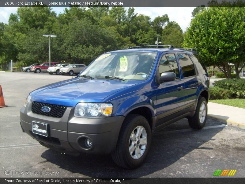 Sonic Blue Metallic / Medium/Dark Pebble 2006 Ford Escape XLT