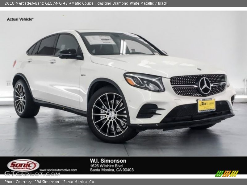 designo Diamond White Metallic / Black 2018 Mercedes-Benz GLC AMG 43 4Matic Coupe