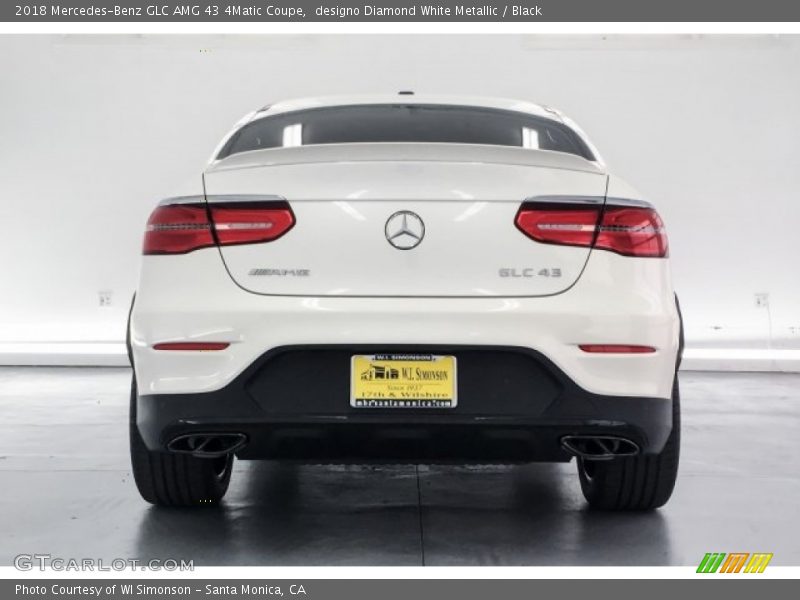 designo Diamond White Metallic / Black 2018 Mercedes-Benz GLC AMG 43 4Matic Coupe